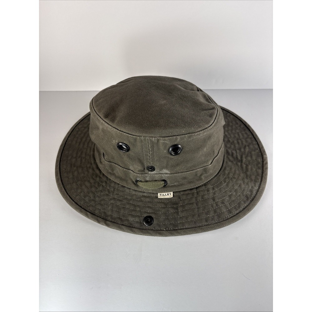Tilley T3W Wanderer Bucket Hat Green Size Large 7 1/2 Military Outdoor